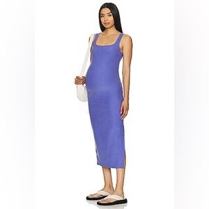 Beyond Yoga Spacedye Icon Maternity Dress in Indigo Heather